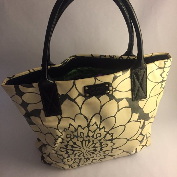 Kate Spade Tote Bag w/ Modern Floral Design